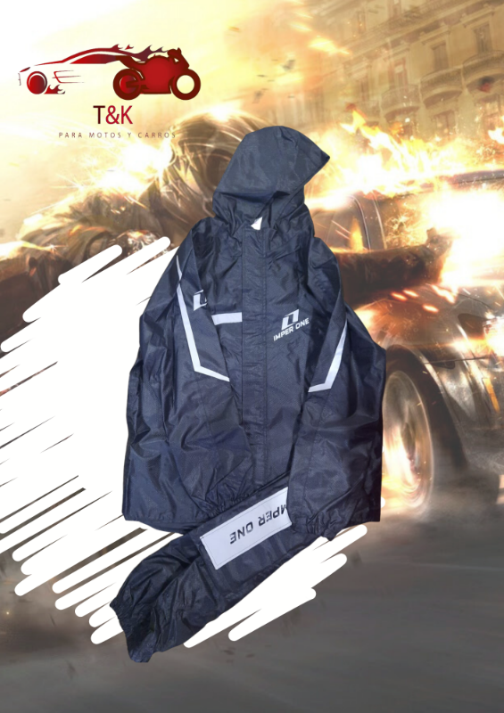 Impermeable Tipo Sudadera Lona Colmena Marca JP T K